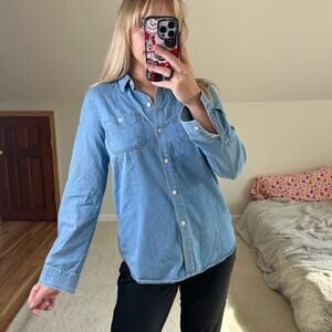 7 For All Mankind: Chambray Button Down Shirt